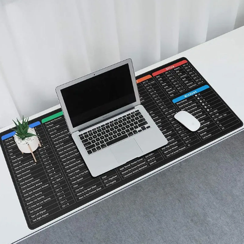 ⌨️ 50% OFF NOW! 🖱️ Quick Key Super Large Anti-Slip Keyboard Pad – Office Software Shortcuts Pattern, Non-Slip Base & Ideal for Productivity 🚀