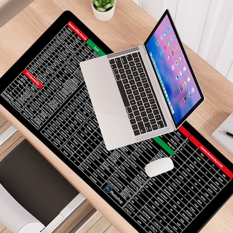 ⌨️ 50% OFF NOW! 🖱️ Quick Key Super Large Anti-Slip Keyboard Pad – Office Software Shortcuts Pattern, Non-Slip Base & Ideal for Productivity 🚀