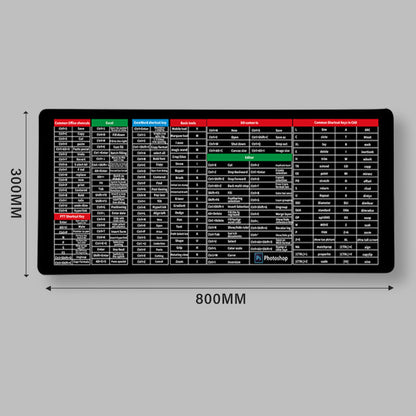 ⌨️ 50% OFF NOW! 🖱️ Quick Key Super Large Anti-Slip Keyboard Pad – Office Software Shortcuts Pattern, Non-Slip Base & Ideal for Productivity 🚀