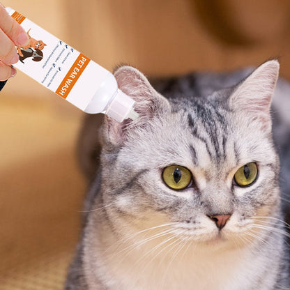 ✨ Pet Ear Cleaner - Gentle Formula with Soothing Aloe for Dogs & Cats, Prevents Infections & Odor 🌿👂