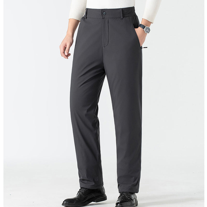 ✨ Men’s Cozy Fleece-Lined Thermal Pants with Graphene Knee Pads — Warm, Lightweight & Weather-Resistant
