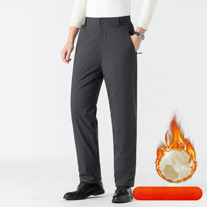 ✨ Men’s Cozy Fleece-Lined Thermal Pants with Graphene Knee Pads — Warm, Lightweight & Weather-Resistant