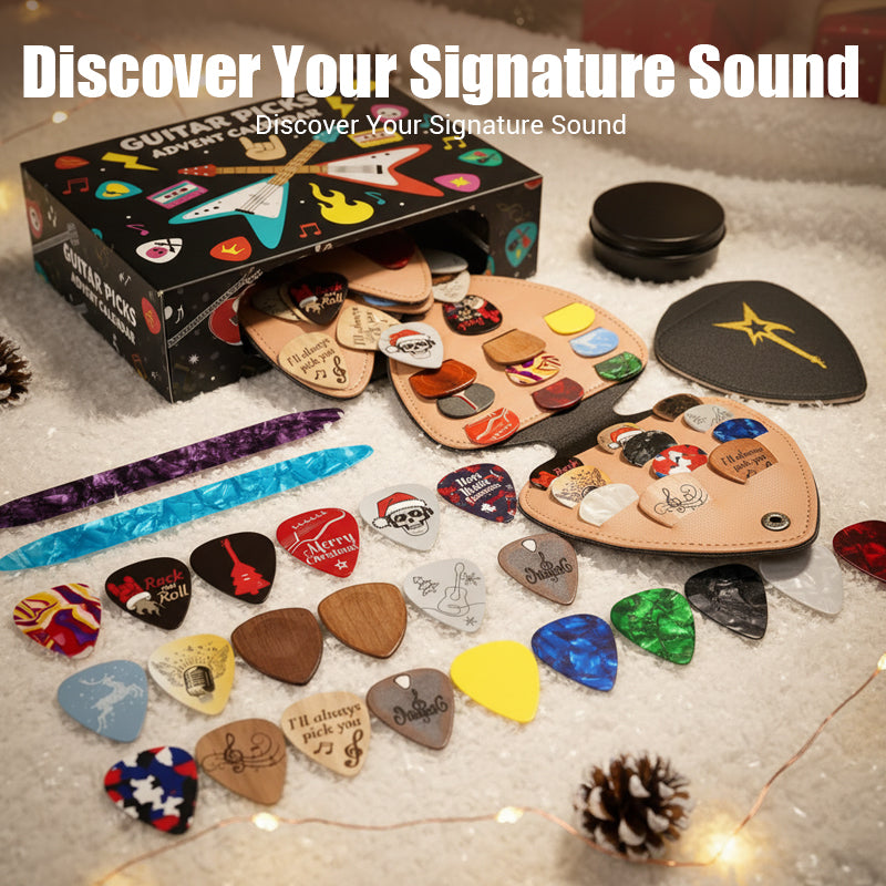 🎄 Guitar Picks Advent Calendar — 24 Days of Music, Creativity & Christmas Fun