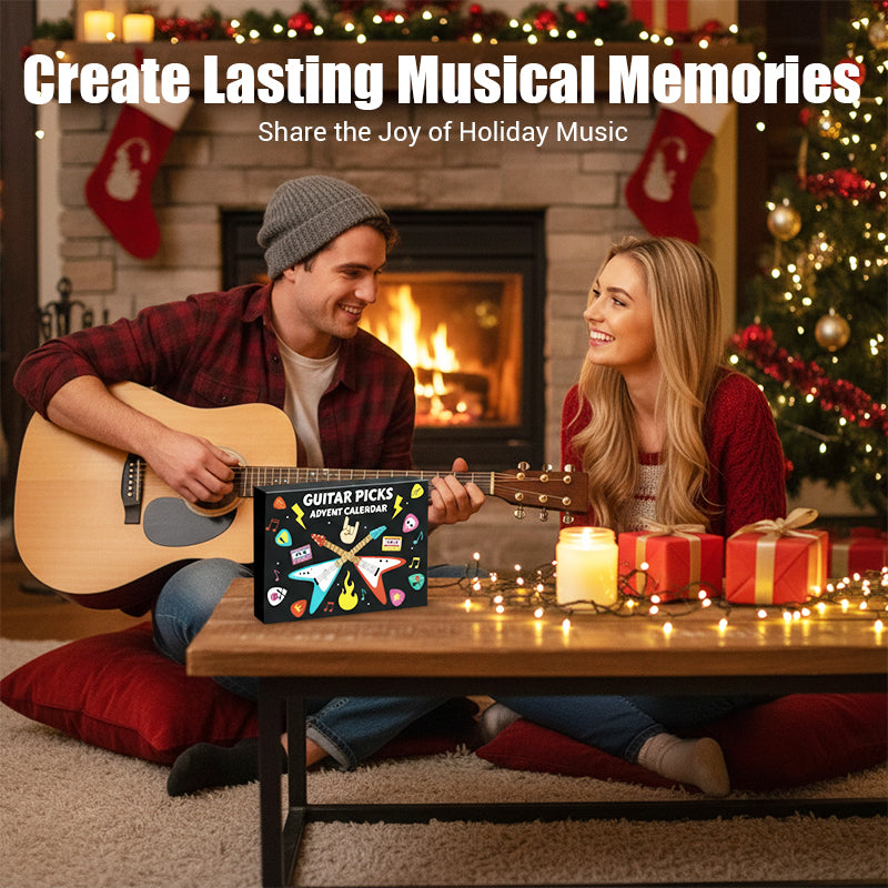 🎄 Guitar Picks Advent Calendar — 24 Days of Music, Creativity & Christmas Fun