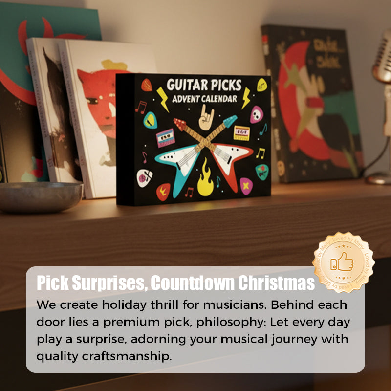 🎄 Guitar Picks Advent Calendar — 24 Days of Music, Creativity & Christmas Fun