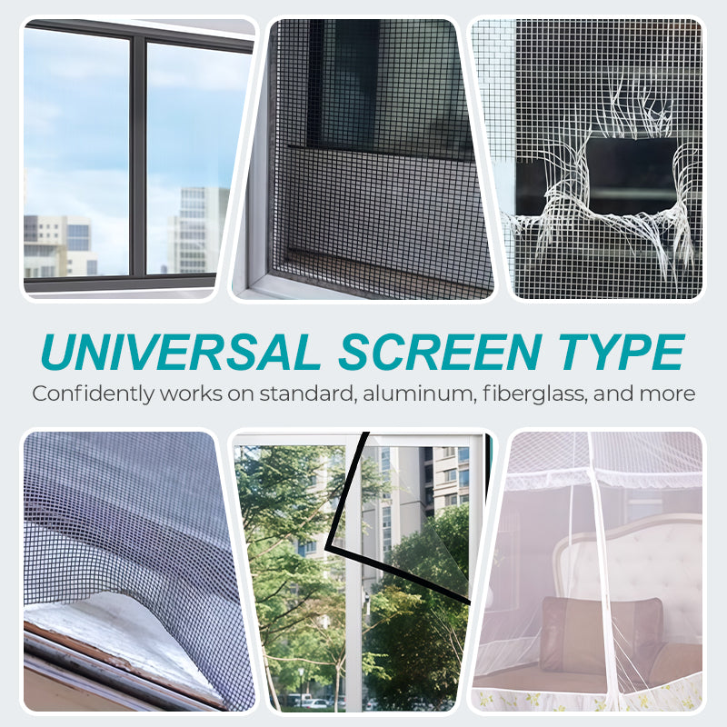 🔥 Self-Adhesive DIY Window Screen Repair Tape – Quick Fix for Holes & Tears, Easy No-Tool Repair ✨🛠️