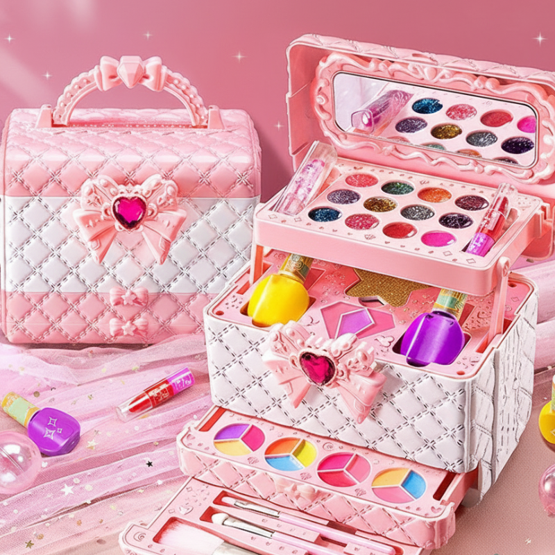 Kids' Washable Makeup Kit with Case