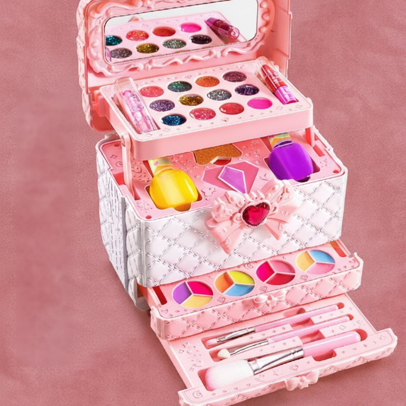Kids' Washable Makeup Kit with Case