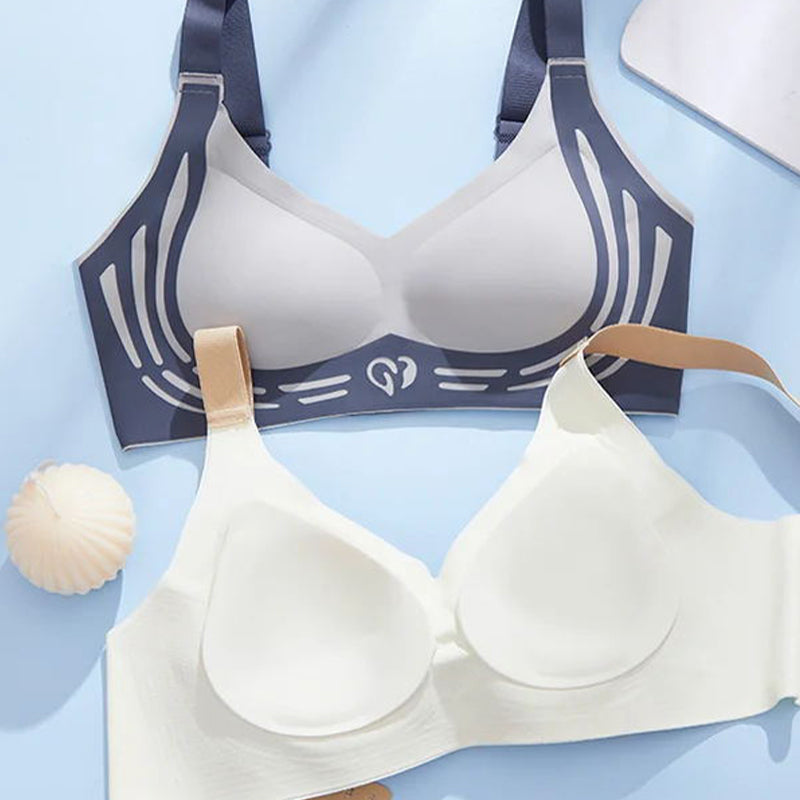 ✨ Seamless Wire-Free Lift Bra – Ultra-Soft Push-Up Support, Anti-Sagging Design for Natural Shape & All-Day Comfort 💗