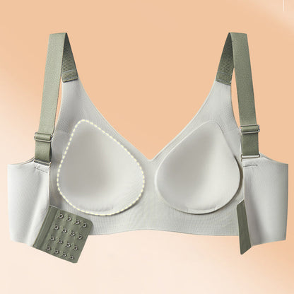 ✨ Seamless Wire-Free Lift Bra – Ultra-Soft Push-Up Support, Anti-Sagging Design for Natural Shape & All-Day Comfort 💗