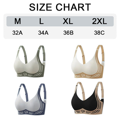 ✨ Seamless Wire-Free Lift Bra – Ultra-Soft Push-Up Support, Anti-Sagging Design for Natural Shape & All-Day Comfort 💗