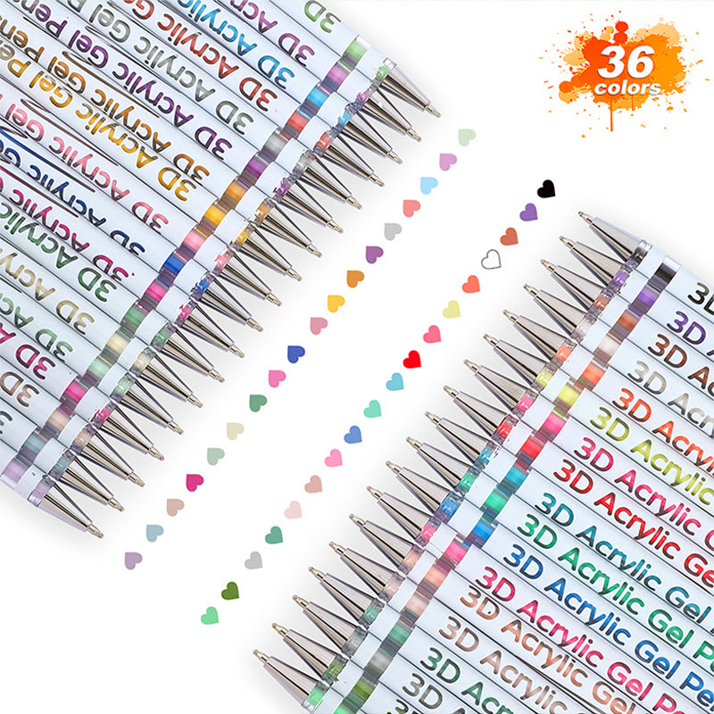 🎅Weihnachtsverkauf 70% RABATT!!🎄🎁Über 50.000 verkauft! Fast vergriffen✨Mehrfarbiges Gelstifte-Set zum Zeichnen & Ausmalen
