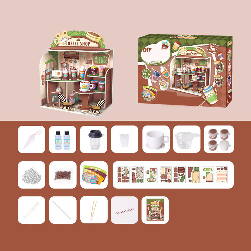 🔥Top-Angebote – DIY Miniatur-Café-Kit