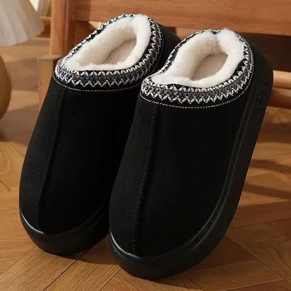 Women’s Plush-Lined Thick Sole House Slippers