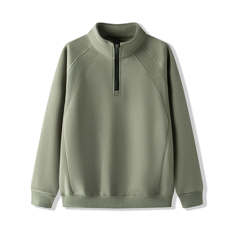 🔥 Men’s Plus-Size Quarter-Zip Pullover Sweatshirt — Thick, Warm & Built for Comfort | NOW 55% OFF!