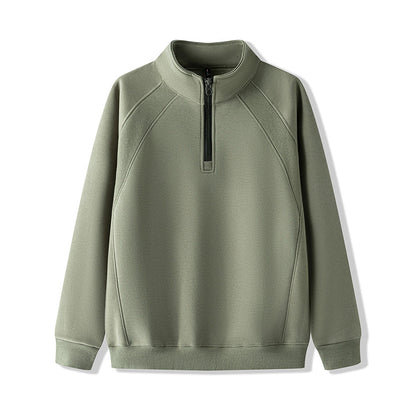 🔥 Men’s Plus-Size Quarter-Zip Pullover Sweatshirt — Thick, Warm & Built for Comfort | NOW 55% OFF!
