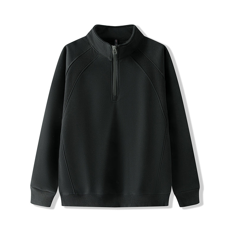 🔥 Men’s Plus-Size Quarter-Zip Pullover Sweatshirt — Thick, Warm & Built for Comfort | NOW 55% OFF!
