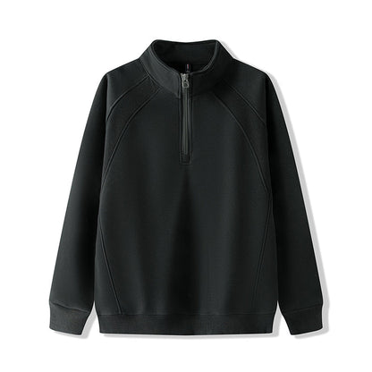 🔥 Men’s Plus-Size Quarter-Zip Pullover Sweatshirt — Thick, Warm & Built for Comfort | NOW 55% OFF!