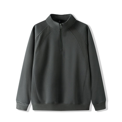 🔥 Men’s Plus-Size Quarter-Zip Pullover Sweatshirt — Thick, Warm & Built for Comfort | NOW 55% OFF!