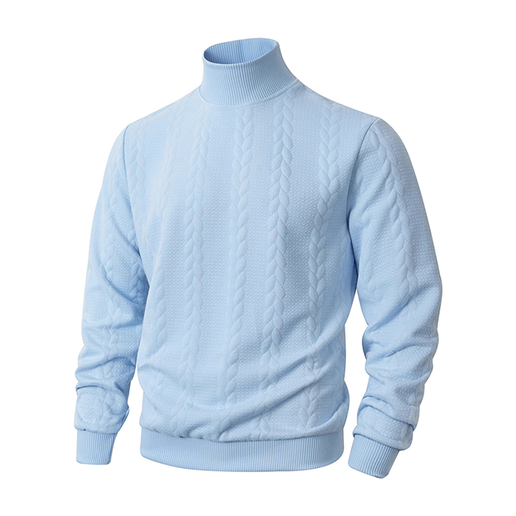❄️ Men’s Winter Thermal Slim-Fit Mock Neck Sweater — Cable Knit Edition (BF Sale)