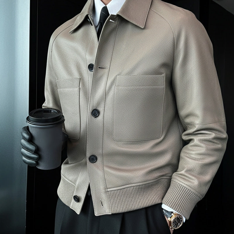 🔥New Arrivals Half Price Sale🔥 Men's Classic Faux Leather Jacket💝 Free Delivery