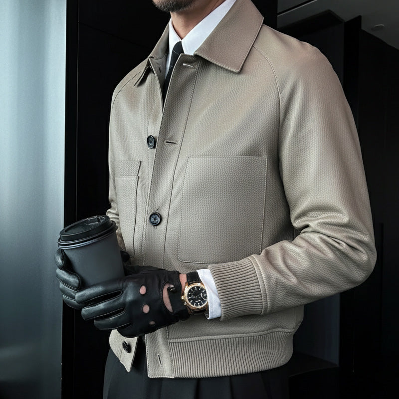 🔥New Arrivals Half Price Sale🔥 Men's Classic Faux Leather Jacket💝 Free Delivery