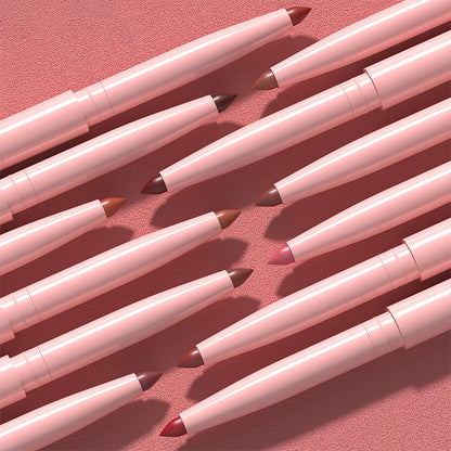 🔥Heiße Angebote – 12-Farben Matter Lippenstift & Lipliner Set (Holzummantelt) – Für perfekt definierte Lippen für jeden Look ✨