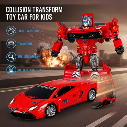🤖Lieblingsauto für Kinder🚗 Kollisionstransformations-Spielzeugauto für Kinder