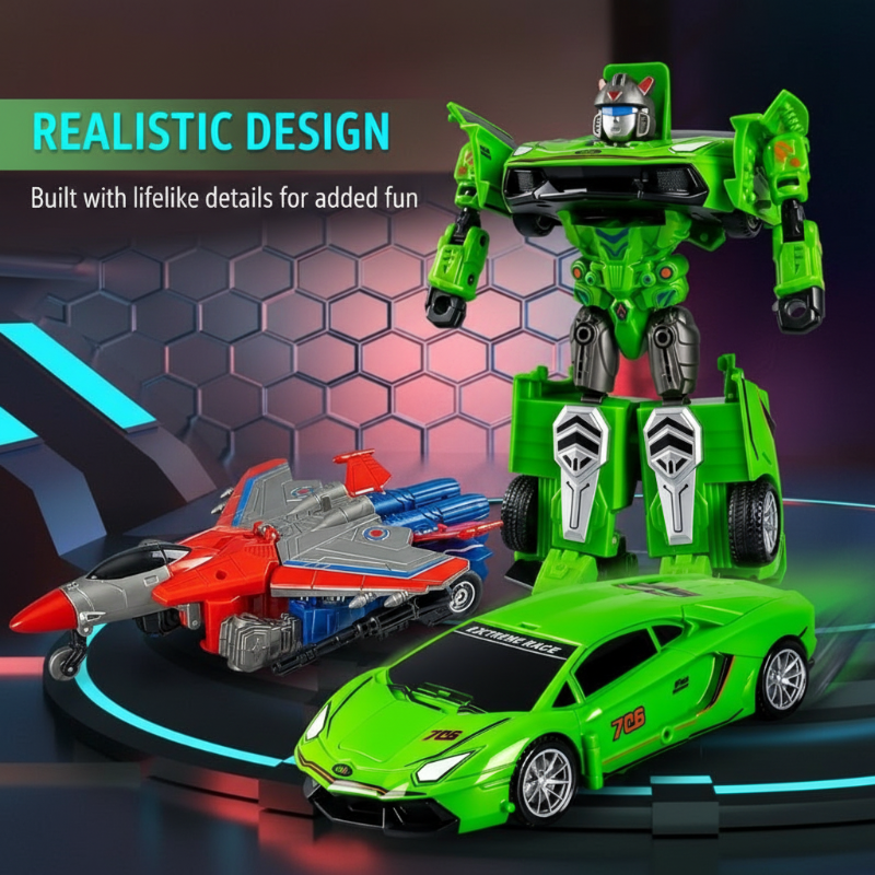 🤖Lieblingsauto für Kinder🚗 Kollisionstransformations-Spielzeugauto für Kinder