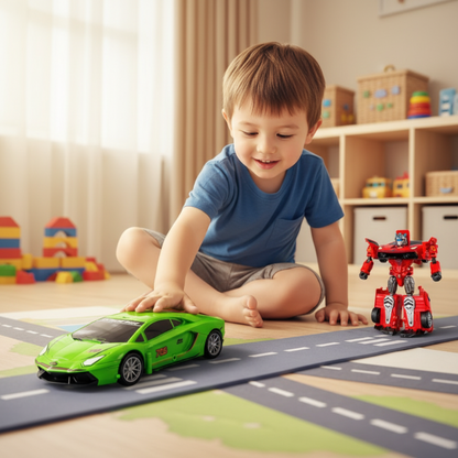 🤖Lieblingsauto für Kinder🚗 Kollisionstransformations-Spielzeugauto für Kinder
