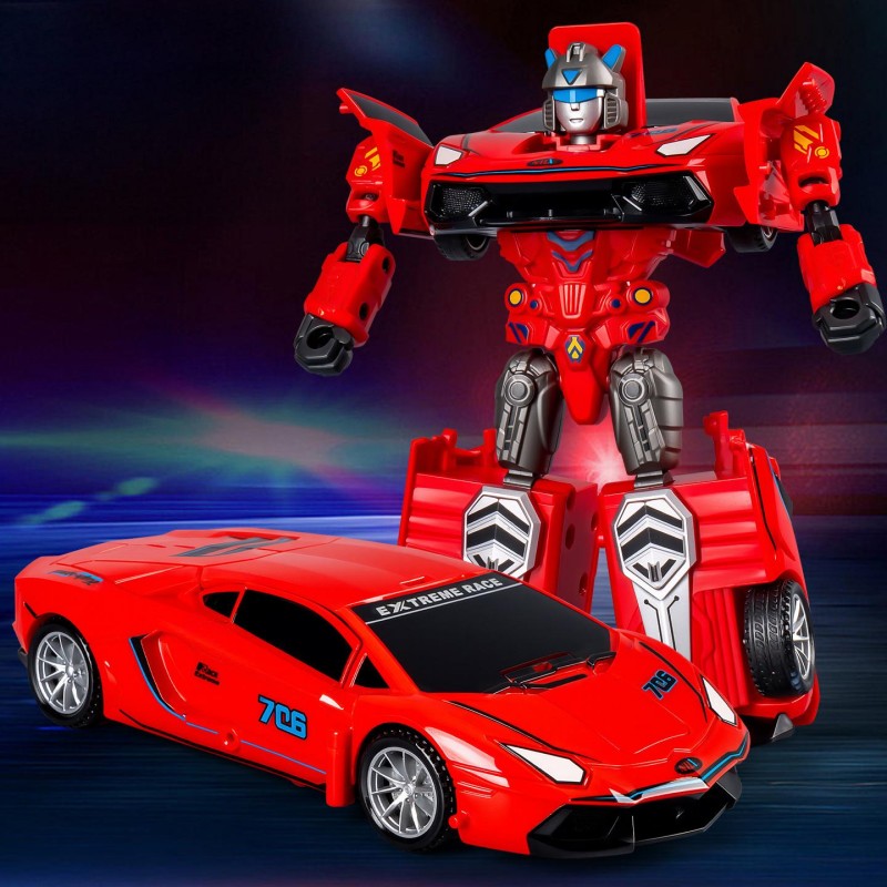 🤖Lieblingsauto für Kinder🚗 Kollisionstransformations-Spielzeugauto für Kinder