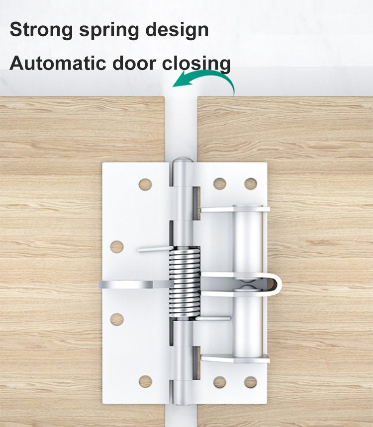 🔥 52% OFF NOW 🎉 4 Inch Automatic Spring Hinge – Self-Closing, Adjustable Tension & Easy Install for Doors 🔧🚪📦