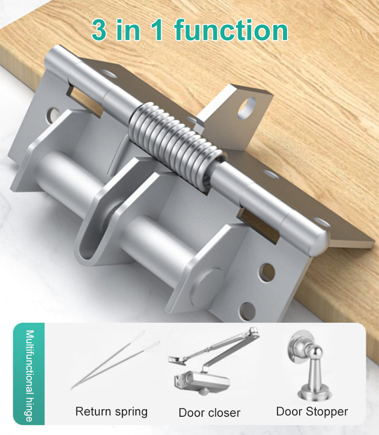 🔥 52% OFF NOW 🎉 4 Inch Automatic Spring Hinge – Self-Closing, Adjustable Tension & Easy Install for Doors 🔧🚪📦