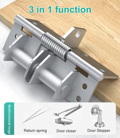 🔥 52% OFF NOW 🎉 4 Inch Automatic Spring Hinge – Self-Closing, Adjustable Tension & Easy Install for Doors 🔧🚪📦