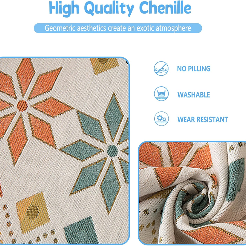 🌟 Hot Sale 50% RABATT 🛋️ Sofabezug im Boho-Stil 💝 Fransenbesatz Wendbares Design