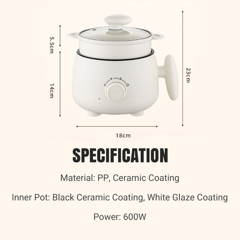 Portable Multifunctional Non-Stick Electric Pot