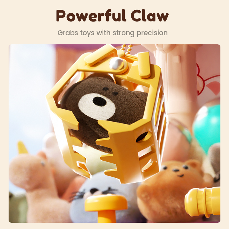 🧸 Children's Favourite Toy💝 Adorable Animal Claw Machine (Includes Plushies and Capsule Toys)🔥 Free Delivery