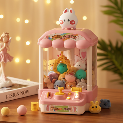 🧸 Children's Favourite Toy💝 Adorable Animal Claw Machine (Includes Plushies and Capsule Toys)🔥 Free Delivery