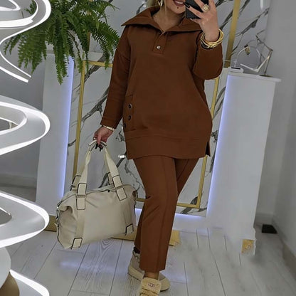 Women's elegant lapel loungewear set 🚛Free Shipping