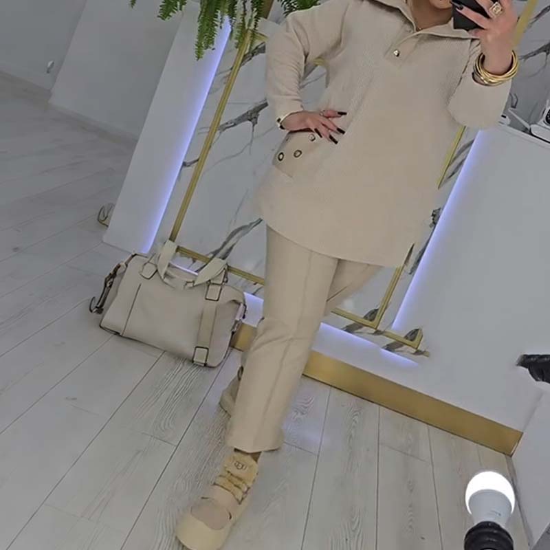 Women's elegant lapel loungewear set 🚛Free Shipping