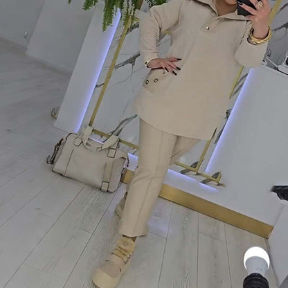Women's elegant lapel loungewear set 🚛Free Shipping
