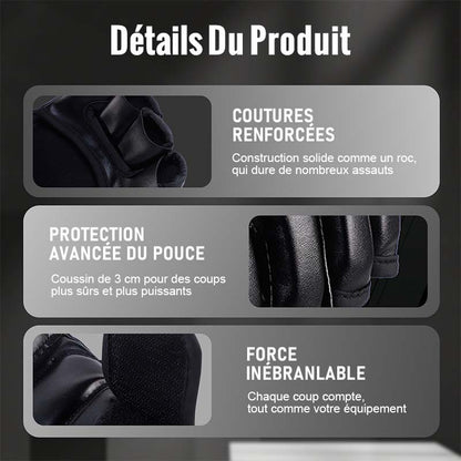 Boxing Gloves With Wrist Support And Shock Absorption