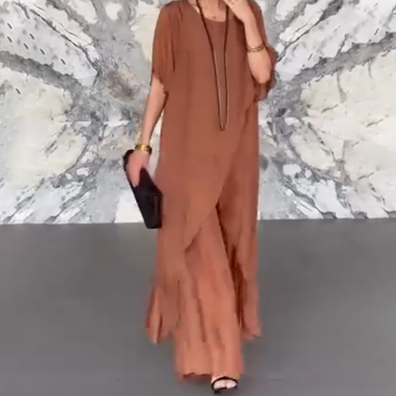 💃 Müheloser Stil, kein Schnickschnack – Damen Set aus unregelmäßigem Top & locker geschnittener Hose ✨