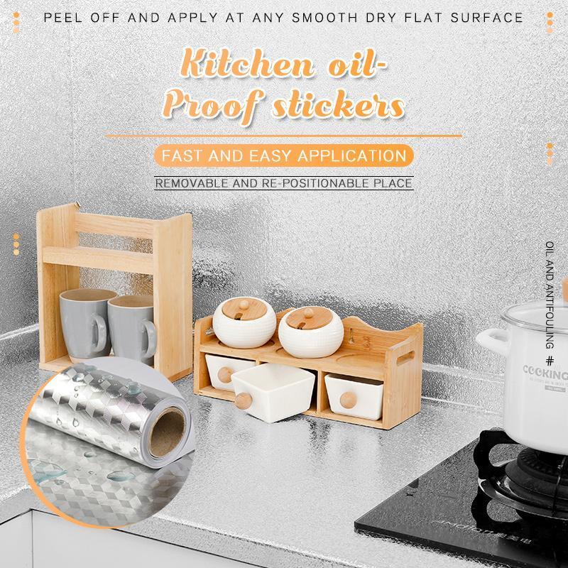 🏆 Last Day Special Price £8.99 ! 🔥Buy More Sve More🎁Kitchen Peel And Stick Wallpaper Backsplash Waterproof Kitchen Stickers
