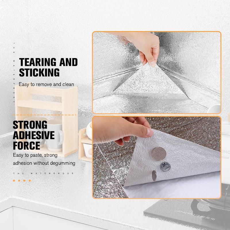 🏆 Last Day Special Price £8.99 ! 🔥Buy More Sve More🎁Kitchen Peel And Stick Wallpaper Backsplash Waterproof Kitchen Stickers