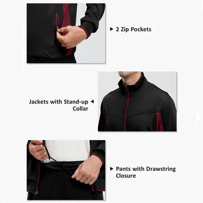 Men's Full-Zip Running Jacket & Pants 2-Piece Set ✈️ Free shipping