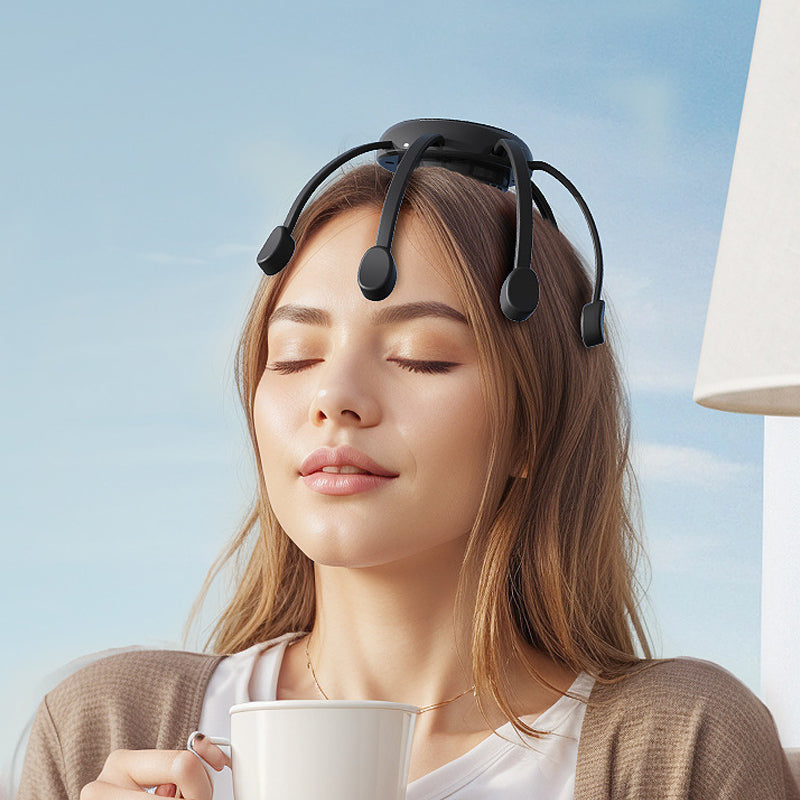💆‍♂️ Intelligent Octopus Head Massager – Relaxing Kneading, Multiple Modes & Portable Design 🔋