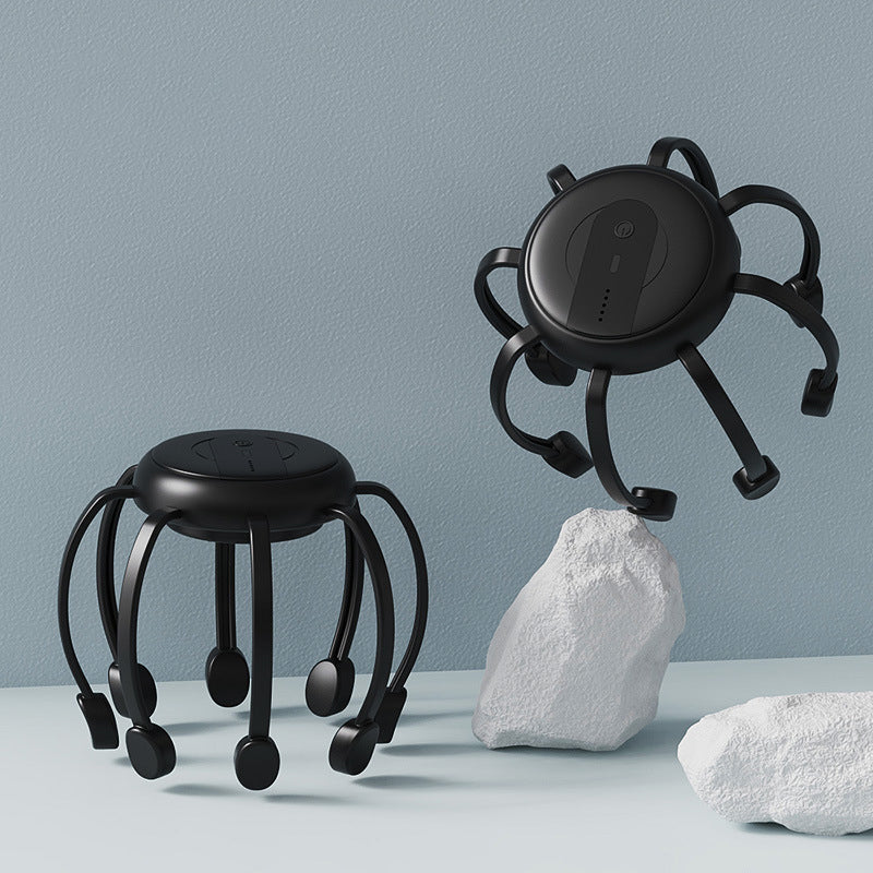 💆‍♂️ Intelligent Octopus Head Massager – Relaxing Kneading, Multiple Modes & Portable Design 🔋