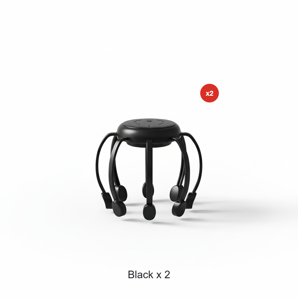 💆‍♂️ Intelligent Octopus Head Massager – Relaxing Kneading, Multiple Modes & Portable Design 🔋