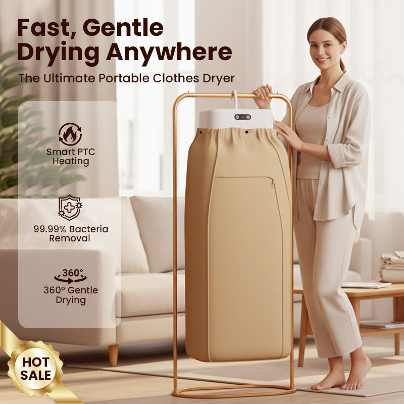 🏆64 % OFF !!⚡Portable 600W PTC Heating Clothes Dryer🚛Free Shipping